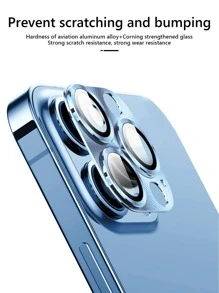 tấm bảo vệ ống kính tương thích với iPhone15/15Plus/15Pro/15Promax - Màu xanh lam - Xem 3