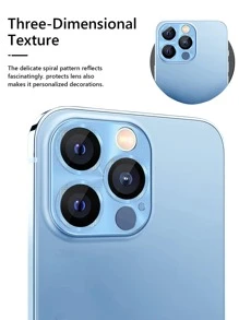 tấm bảo vệ ống kính tương thích với iPhone15/15Plus/15Pro/15Promax - Màu xanh lam - Xem 5