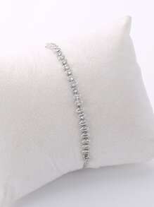 Nooxian 1 Vòng tay co thắt bằng đồng Cubic Zirconia (Số lượng đá Cubic Zirconia ngẫu nhiên) - Bạc - Xem 8