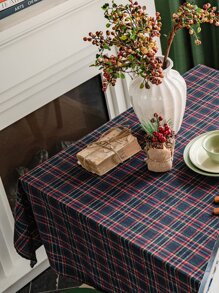 Khăn trải bàn họa tiết kẻ sọc - Nhiều màu - Xem 6