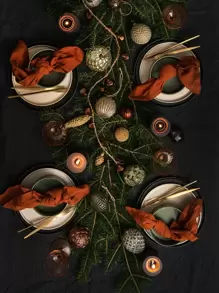 1pc Red Soft And Skin-friendly Napkin