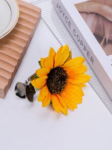 1 cái/2 cái Dây buộc rèm cửa sổ hình hoa hướng dương và bướm mộc mạc, Kẹp rèm trang trí hoa chân thực cho tiệc, đám cưới, trang trí nhà cửa, phù hợp với rèm cửa, rèm cửa sổ, vải mỏng, vải che cửa sổ - Nhiều màu - Xem 4