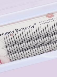 MAGEFY 120 Clusters Of A-Shape Segmented Mixed Style Eyelashes,With Longer Curls C Personal DIY Eyelashes Of Different Lengths,Natural Soft Handmade Eyelashes For Everyday Use,Manga Eyelashes For Travel