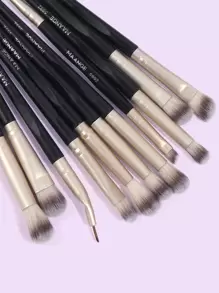 MAANGE 18pcs Professional Makeup Brush Set With Carrying Case,Makeup Tools With Soft Fiber For Easy Carrying,Foundation Brush,Eye Shadow Brush,Smudge Brush,Eyebrow Brush,Brush Set For Travel,Brush Set,Makeup Brush Kit,Make Up Brush Set,Make Up Set Complete,Makeup Brush Set,Complete Makeup Kit,Brush Kit,Brushes Makeup Set,Makeup Gift Set,Set - Black - View 5