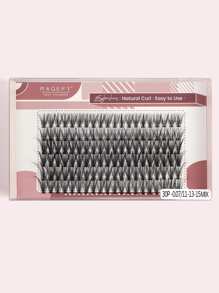 1box Mermaid Tail Individual False Eyelashes - Black - View 1