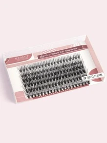 1box Mermaid Tail Individual False Eyelashes - Black - View 2