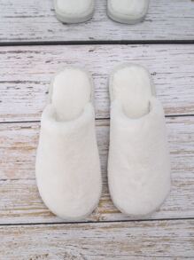 Women Warm Slippers, Home Warm Slippers - White - View 5