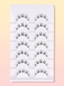 7對自然假睫毛 - 黑色 - 查看 6