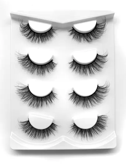 4對貓眼假睫毛