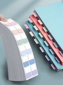 licao 書籍註釋用品，10入組便簽套裝，帶標尺，用於索引選項卡頁標記60種顏色