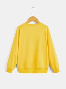 SHEIN 男孩卡通圖案運動衫