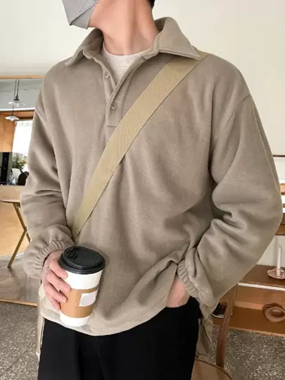 DAZY 男士半拉链羊毛卫衣，秋冬