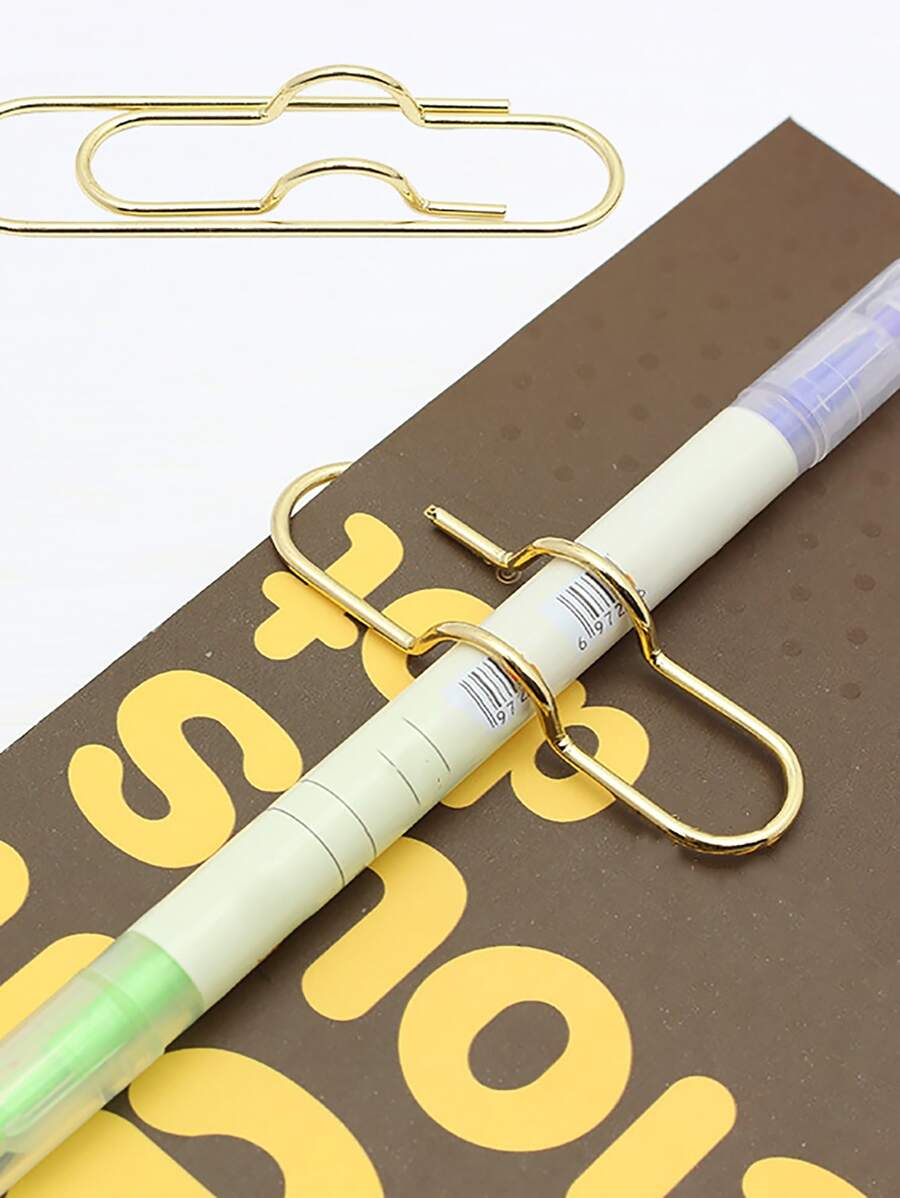 2pcs (1 Of Each) Portable Pen Clip Bill Clip