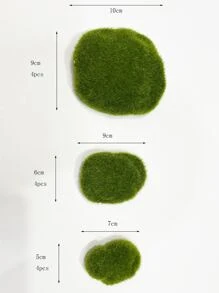 12 piezas Hierba artificial - Verde - Ver 5