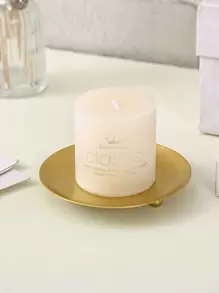 1 cái giá đỡ nến màu rắn - Vàng - Xem 1