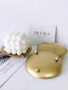 1 cái giá đỡ nến màu rắn - Vàng - Xem 4