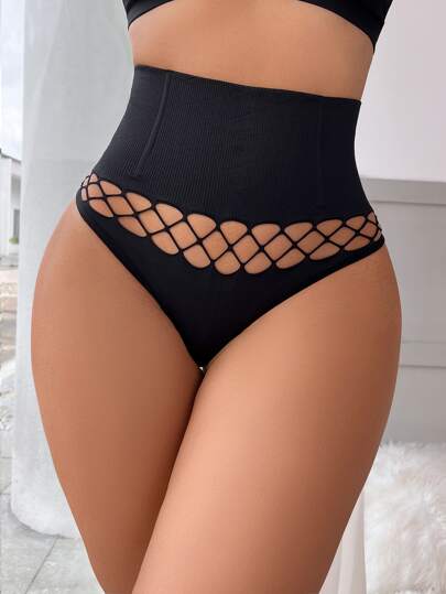 Cut Out High Waist Shapewear Panty