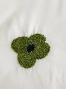 Khăn trải giường chần hoa - trắng - Xem 2