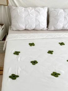 Khăn trải giường chần hoa - trắng - Xem 3