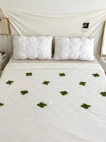 Khăn trải giường chần hoa - trắng - Xem 6