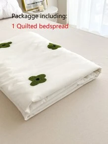 Khăn trải giường chần hoa - trắng - Xem 7