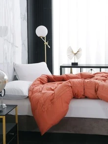 素色被套不附帶內芯 - 橘色 - 查看 5