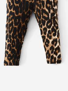 SHEIN Baby Leopard Print Leggings - Multicolor - View 4