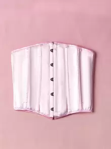 ROMWE Minimalist Corset Belt - Pink - View 5