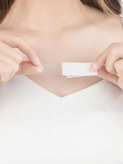 Clear Plastic Stripless Breast Lift Pads For Women