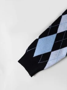 Bebé Jersey con patrón de rombo - Multicolor - Ver 3