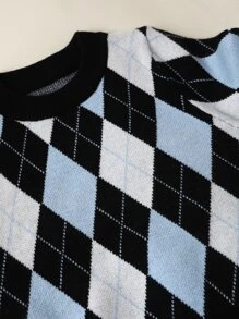 Bebé Jersey con patrón de rombo - Multicolor - Ver 6