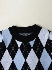 Bebé Jersey con patrón de rombo - Multicolor - Ver 7