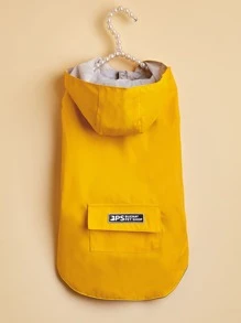 Jas Hujan Berkerudung Warna-warni Permen - Warna-warna yang Terinspirasi Dopamin untuk Mencerahkan Hari Hujan, Aksesori Luar Ruangan Penting untuk Hewan Peliharaan - Kuning - View 2