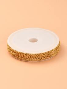 1套DIY鏈條手鍊項鍊製作套件，包括鐵馬銜索和跳環合金扣龍蝦扣和鏈條DIY珠寶配件