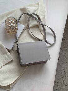 Waterproof,Lightweight,Business Casual Mini Flap Square Bag For Teen Girls Women College Students,Rookies & White-collar Workers Perfect for Office,College,Work ,Business,Commute,Outdoors, Travel, Outings - Grey - View 8