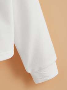 SHEIN Baby Unicorn Print Sweatshirt - White - View 4