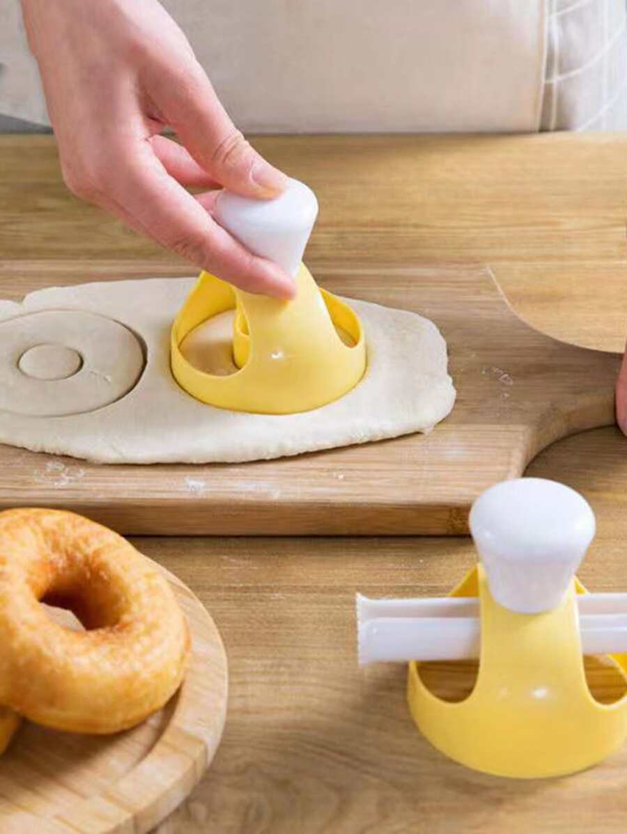 1 Khuôn Donut Tự Làm Khuôn Bánh Nướng Máy Nướng Món Tráng Miệng Cắt Bánh Mì Máy Làm Donut Khuôn Dụng Cụ Nhà Bếp Khuôn Nướng Bánh - Nhiều màu - Xem 1
