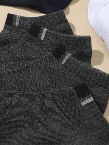 10pairs Men Best Socks Striped Trim Ankle Socks, For Gym - Multicolor - View 4