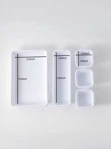 8入組抽屜收納盒 - 白色 - 查看 3