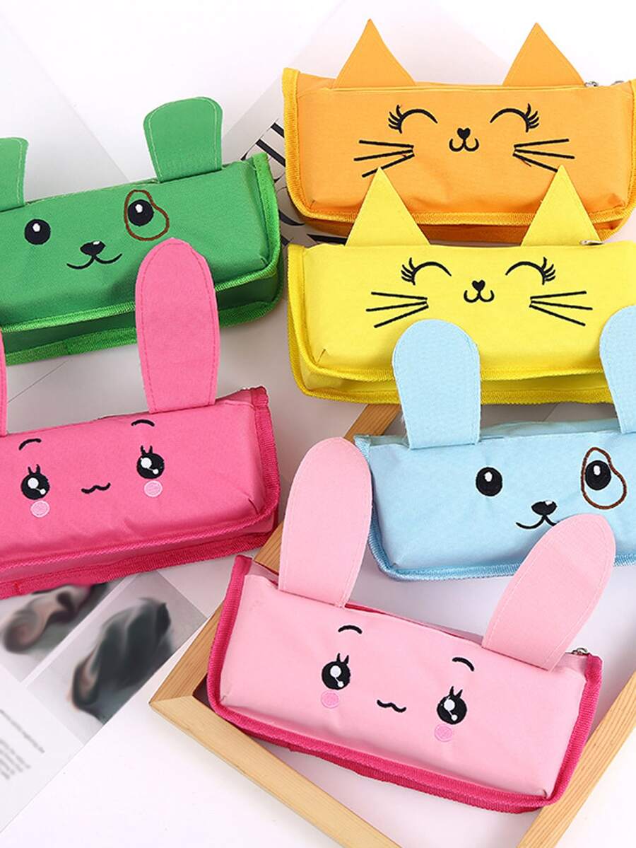 1入組動物形狀隨機筆袋 - 彩色 - 查看 1