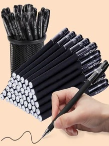 6pcs Minimalist Gel Pen - Black - View 4