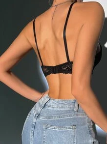 Floral Lace Scalloped Bra Set - 2 Packs - Multicolor - View 2