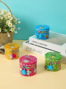 1pc Cartoon Graphic Random Money Box With Lock - Multicolor - View 2