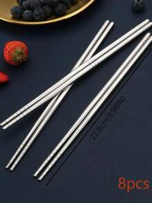 4雙不銹鋼筷子