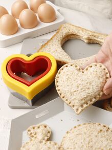 2 piezas Set cortador de pan en forma de corazón - Multicolor - Ver 7