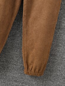 SHEIN 男孩雙色口袋貼布襯衫和褲子 - 彩色 - 查看 3