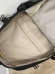 Minimalist Large Capacity Backpack - Black - View 7