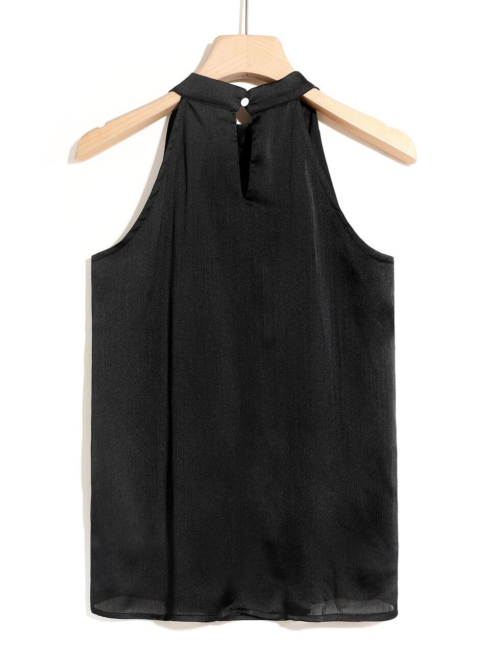 Women Business Casual Solid Halter Neck Blouse Sexy Women Tops Going Out Tops