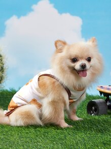 PETSIN Cartoon Bear Print Pet Tank - Multicolor - View 9