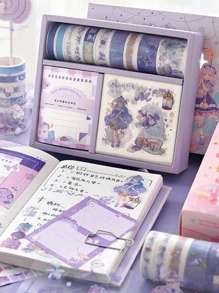 SIMNO 1set Cartoon Graphic Random Washi Tape & Decal - Multicolor - View 4